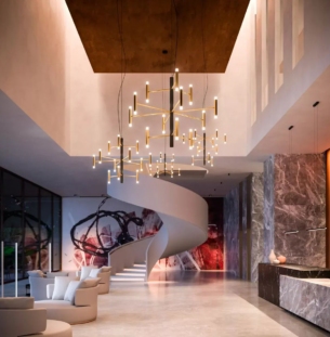 linealight perla P12 lühter interjööris 4