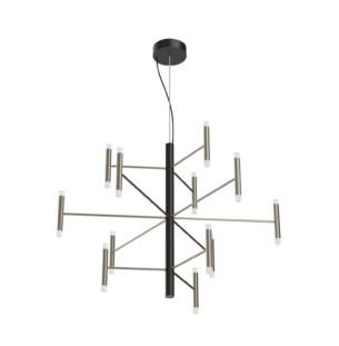 linealight perla P12 lühter must nikkel