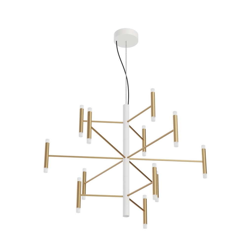 linealight perla P12 lühter valge kuld