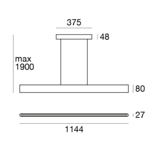 Linealight Satori P rippvalgusti tooteleht 1