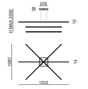Linealight Straight P3 rippvalgusti suur tooteleht