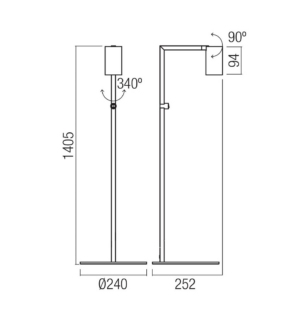 redo põrandavalgusti rolf