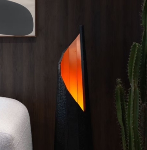 yaki.design põrandavalgusti interjööris
