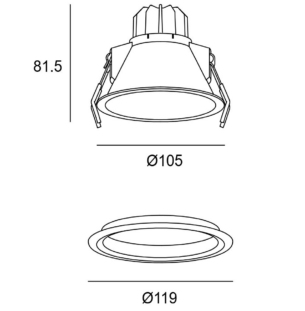 Leds C4 Lite Deep Fix 105 süvisvalgusti tooteleht