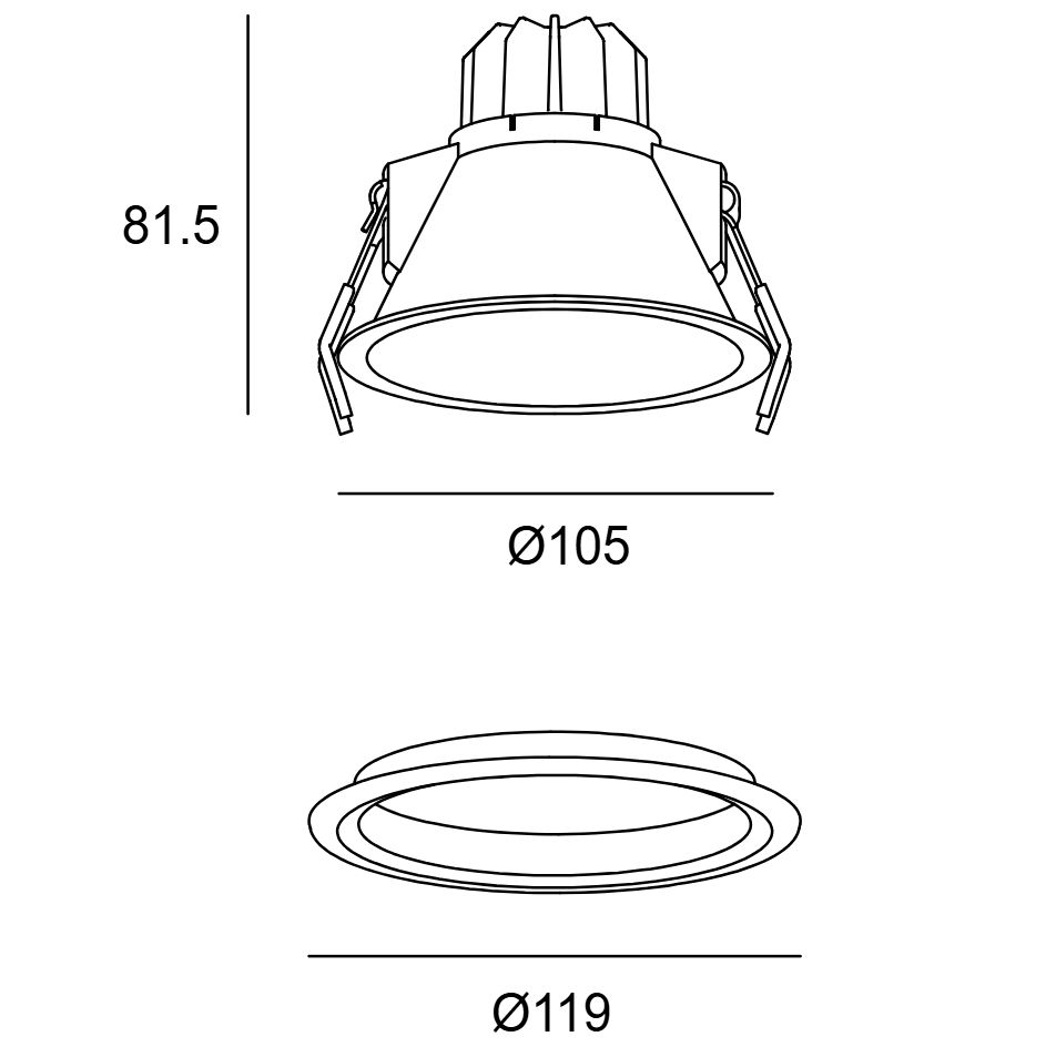 Leds C4 Lite Deep Fix 105 süvisvalgusti tooteleht
