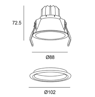 Leds C4 Lite Deep Fix 88 süvisvalgusti tooteleht
