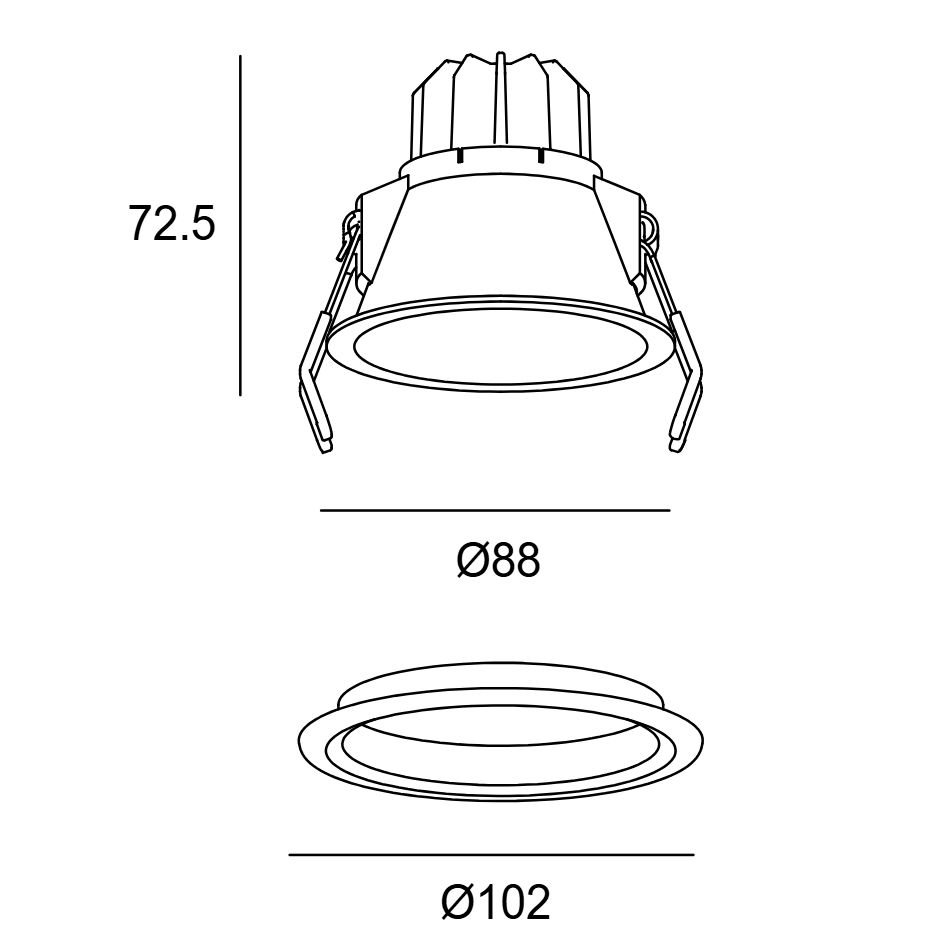 Leds C4 Lite Deep Fix 88 süvisvalgusti tooteleht