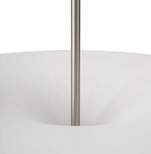 New Works Kantarell rippvalgusti nikkel detail