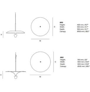 New Works Kantarell rippvalgusti tooteleht