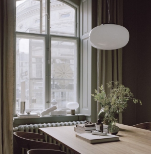 New Works Karl Johan rippvalgusti interjööris