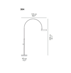 oluce berlin out põrandavalgusti tooteleht