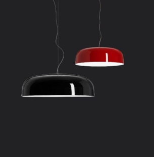 Oluce Canopy rippvalgusti interjööris 2