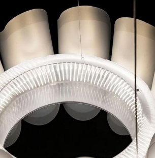 Slamp Fiordlys rippvalgusti detail