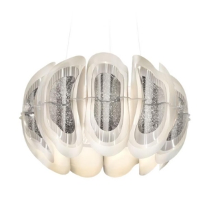 Slamp Fiordlys rippvalgusti hõbedane