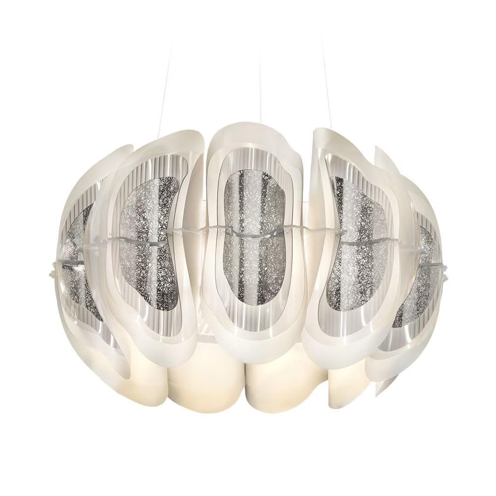 Slamp Fiordlys rippvalgusti hõbedane