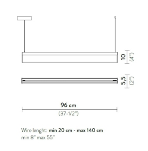 Slamp Modula rippvalgusti 1 tooteleht