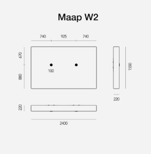 Flos Maap W2 seinavalgusti tooteleht