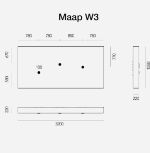 Flos Maap W3 seinavalgusti tooteleht