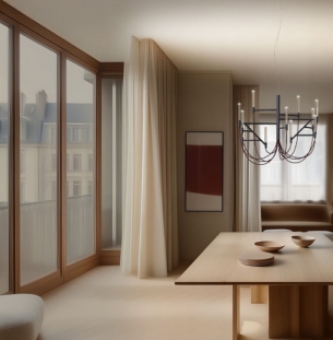 Foscarini Allumette rippvalgusti interjööris 2