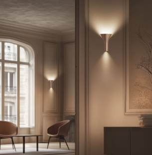 Foscarini Torche seinavalgusti interjööris