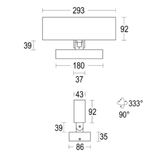 Ghidini Edge Spot välisvalgusti large tooteleht
