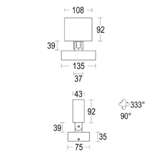 Ghidini Edge Spot välisvalgusti.mini tooteleht