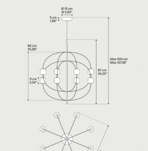 Lodes Axia lühter tooteleht