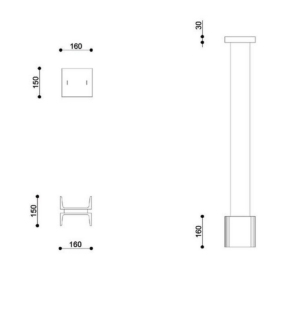 Tooy Structure Pilar & Viga vertical rippvalgusti 16cm tooteleht