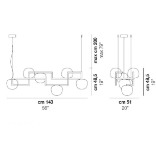 Vistosi Globose rippvalgusti suur tooteleht