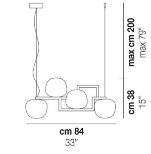 Vistosi Globose rippvalgusti väike tooteleht