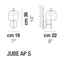 Vistosi Jube AP S seinavalgusti tooteleht