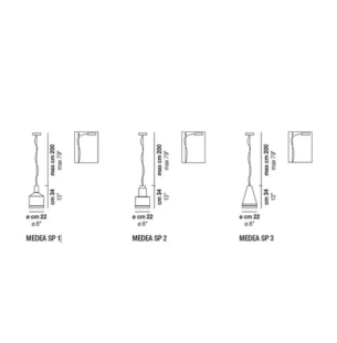 Vistosi Medea SP 1 rippvalgusti tooteleht