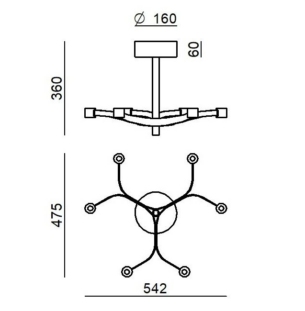 stilnovo fronda laevalgusti 6 tooteleht