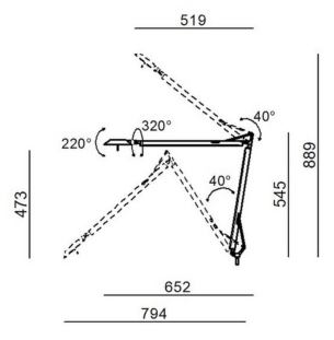 Stilnovo Torino lauavalgusti tooteleht