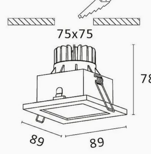 Venezina R6864 Auda süvisvalgusti tooteleht