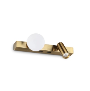 Ideallux seinavalgusti 336671__BINOMIO_LED_AP_OTTONE