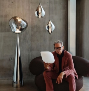 Tom Dixon Flare Bead rippvalgusti interjööris 4