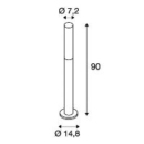 Postvalgusti Aponi, 8W/440lm led, IP55