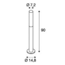 Postvalgusti Aponi, 8W/440lm led, IP55