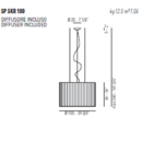 Rippvalgusti Skirt, 4x100W E27