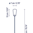 Rippvalgusti Non La, 10,5W/1200lm Led