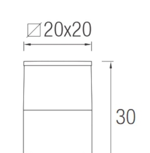 Välisvalgusti Cubik, IP54