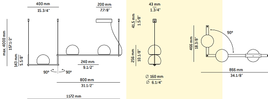 Rippvalgusti Circ, 3x6,1W/3x665lm 3000K led