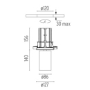 Süvisvalgusti UT Spot Downlight Trim