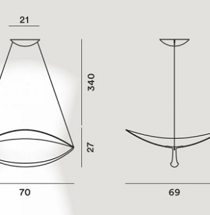 Rippvalgusti Plena, 32W/3530lm led