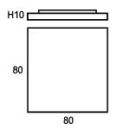 Plafoon Block, 40W LED