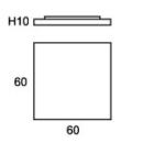 Plafoon Block, 40W LED