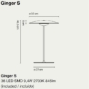 Lauavalgusti Ginger