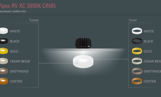 Niiskuskindel süvisvalgusti Pipes RV XC, 6W/690lm LED, 3000K, IP44