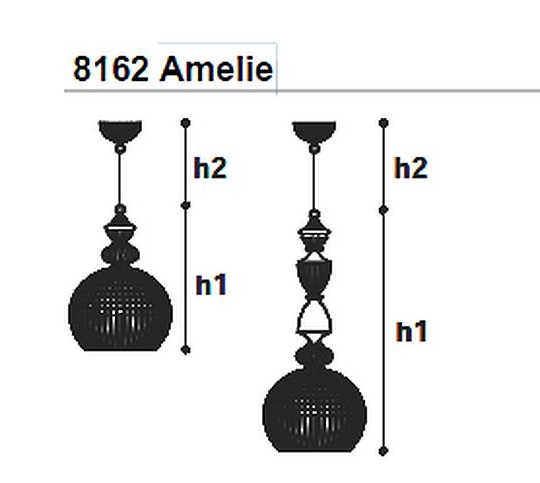 Rippvalgusti Amelie 8162, 16W 1300lm